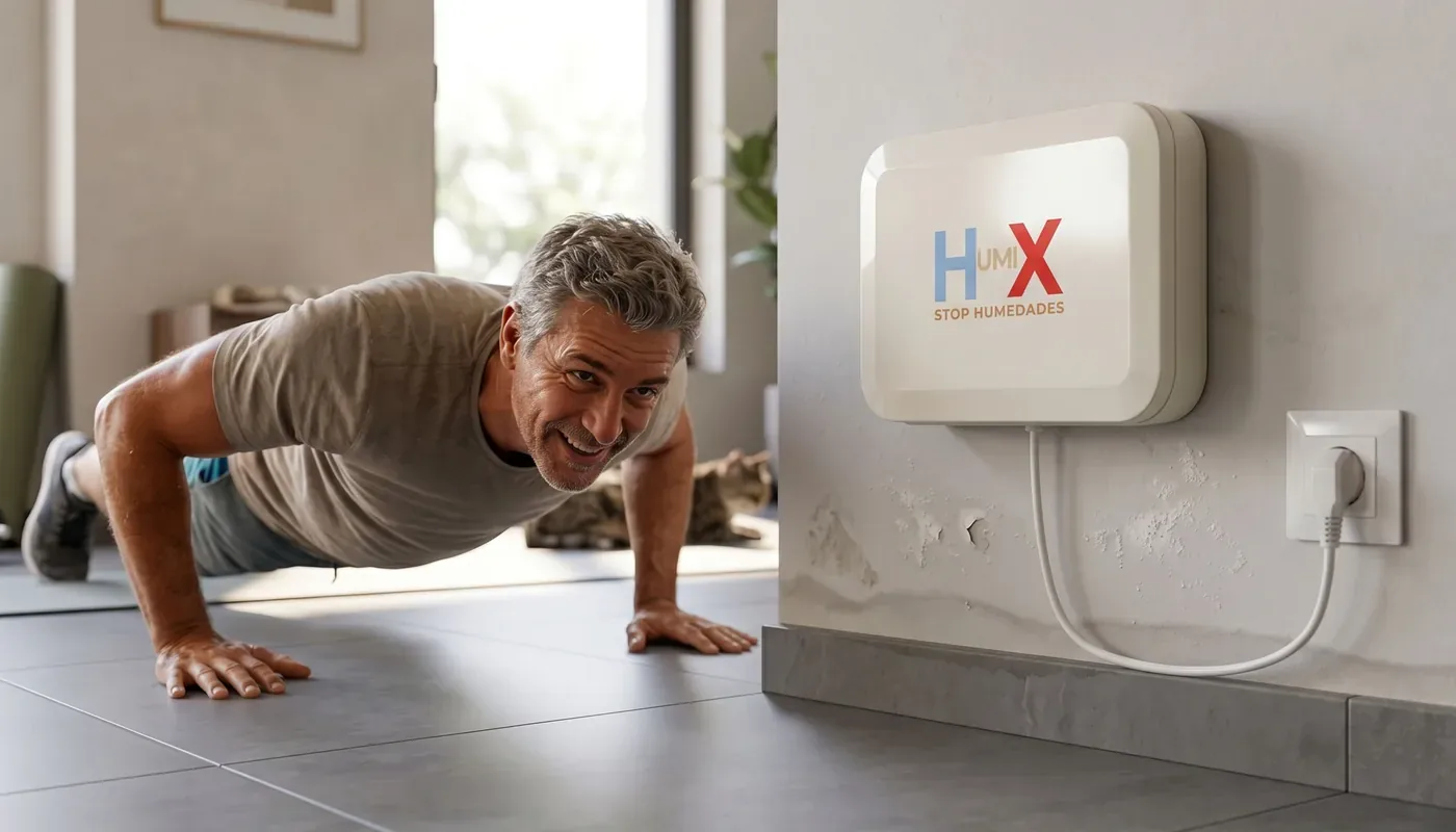Técnico HUMIX Menorca revisando una vivienda con humedad en Maó